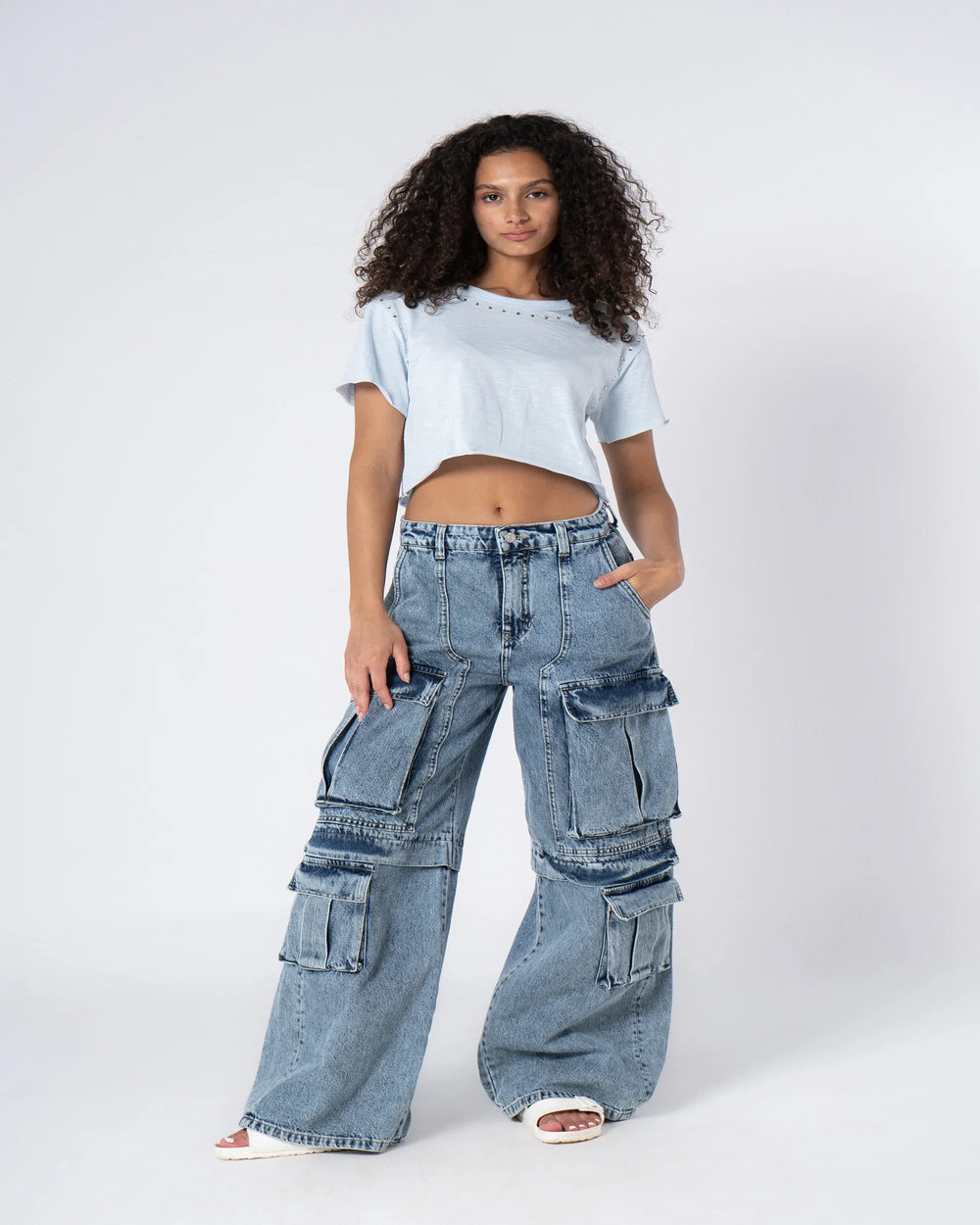 Rhinestone Cropped Top - Venti