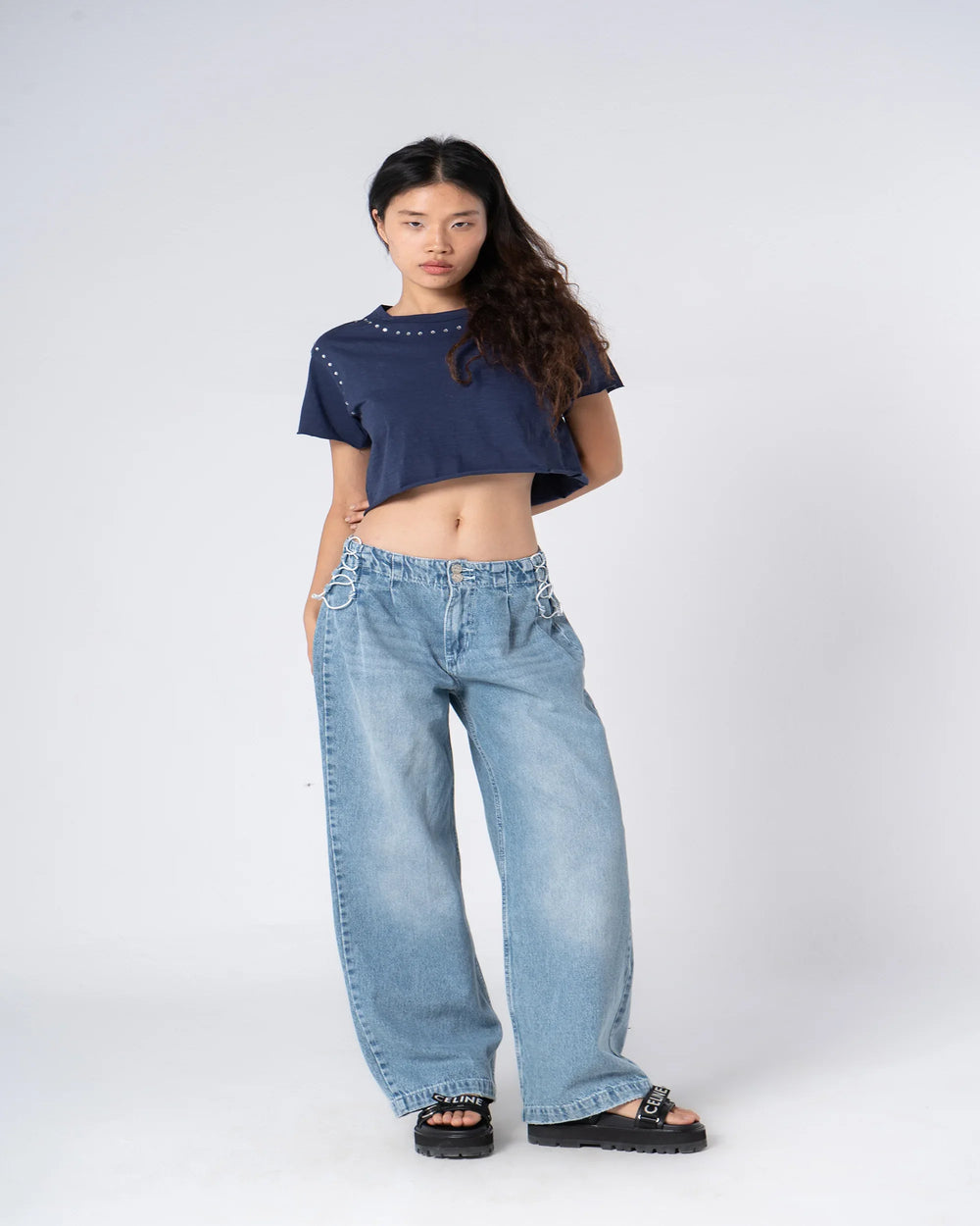 Rhinestone Cropped Top - Venti