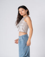 Metallic Rib Top