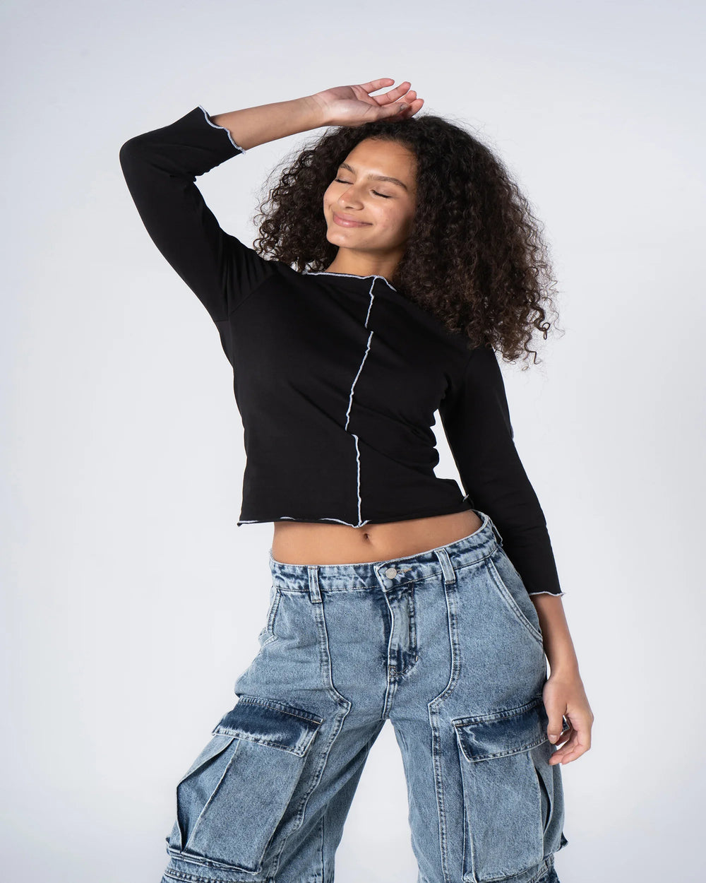 Contrast Stitch Top - Venti