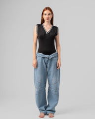 Basic V-Neck Bodysuit
