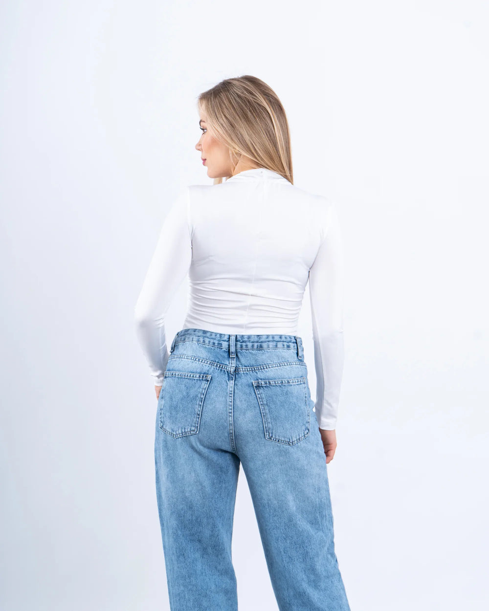 Ruched Long-Sleeve Bodysuit - Venti