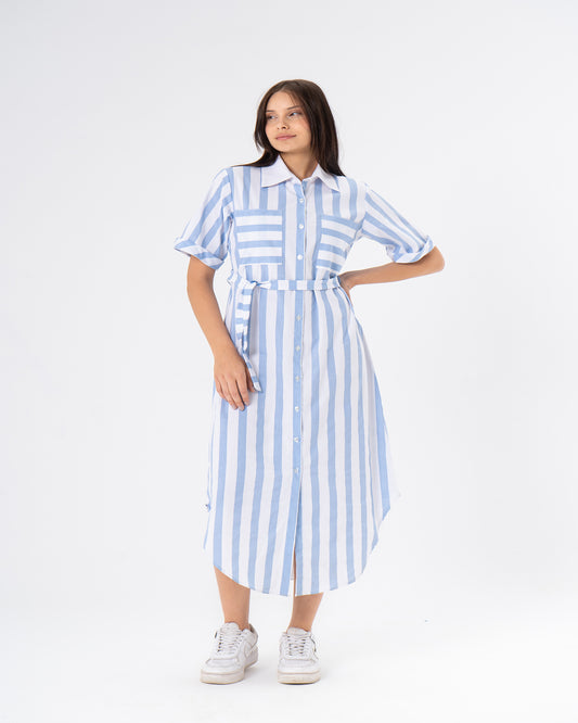 Stripe Shirt Dress