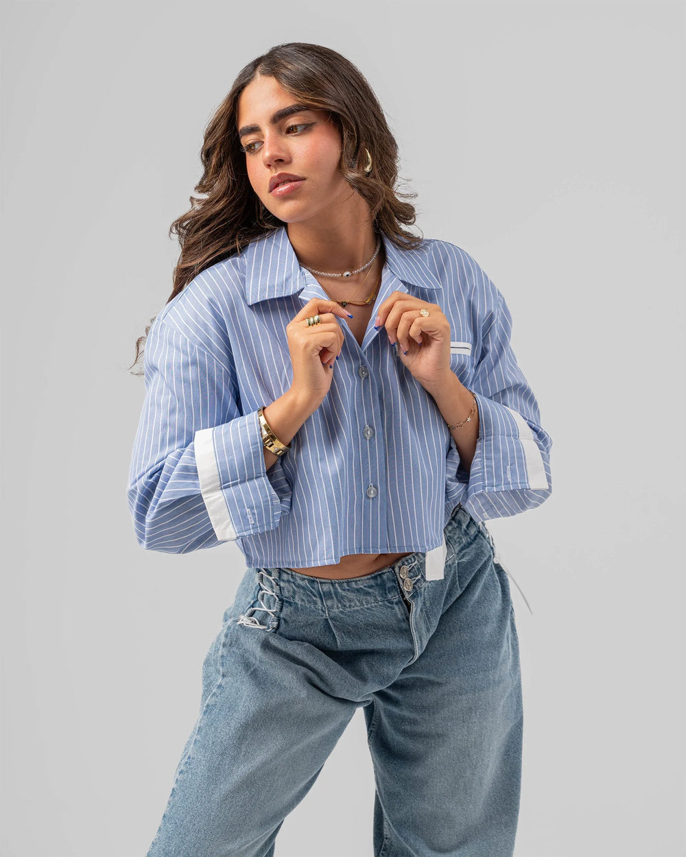 Striped Contrast Shirt - Venti