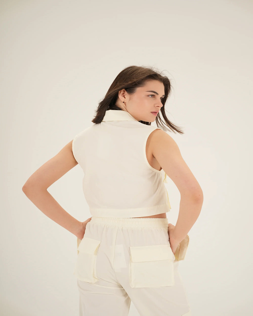 Cropped Oversized Vest - Venti