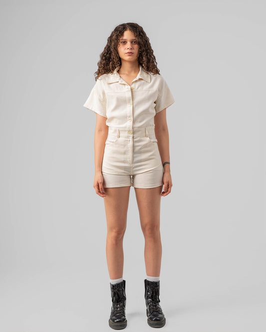 Twill Short Jumpsuit