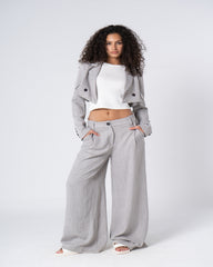 Cropped Blazer Set