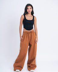 Wide Leg Twill Pants