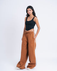 Wide Leg Twill Pants