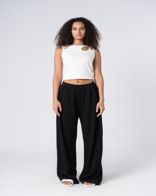 Pleated Side Pants