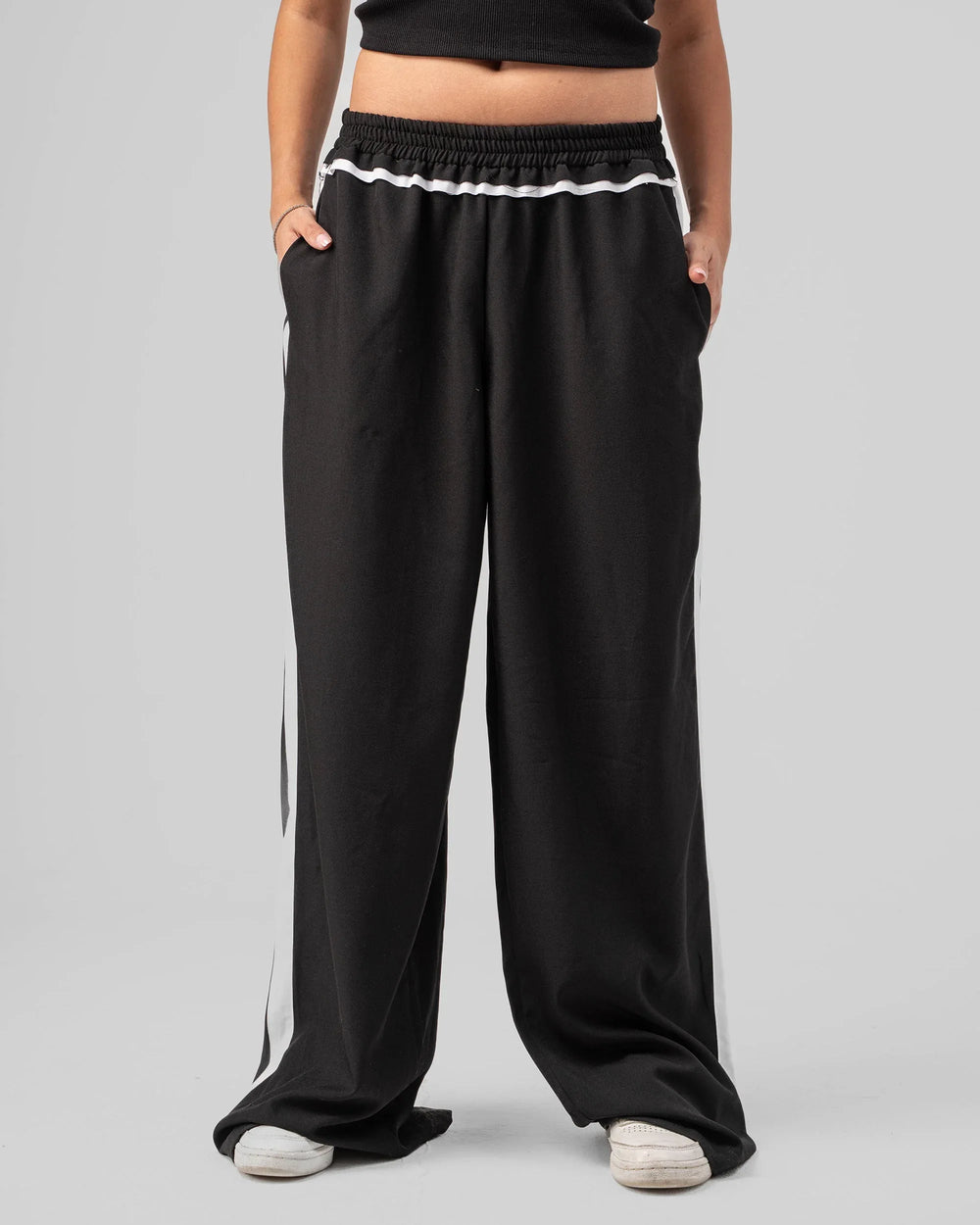 Contrast Side Straight Pants - Venti