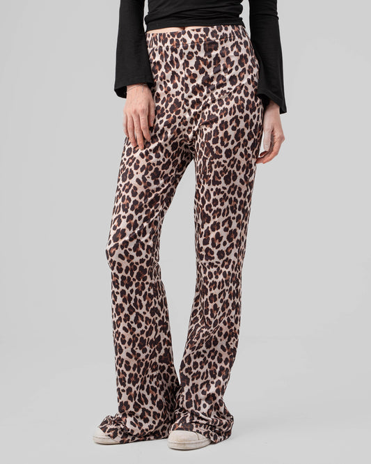 Leopard Flare Pants