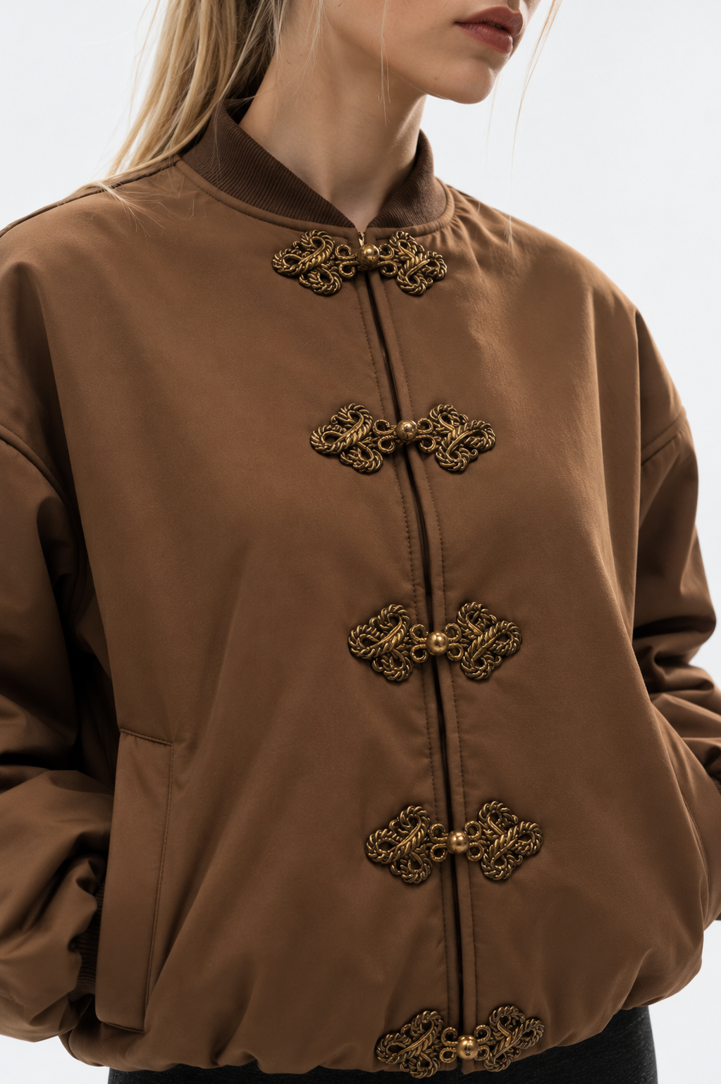 Women bomber jacket with