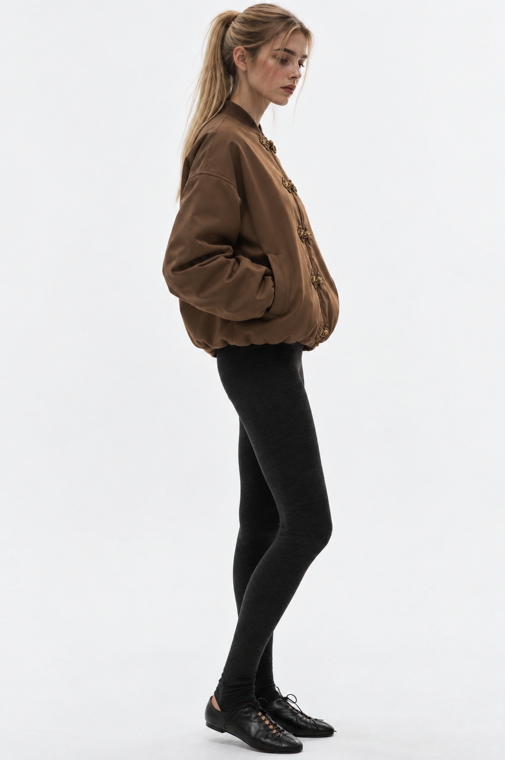 Women bomber jacket with