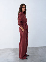 Women drawstring blouse