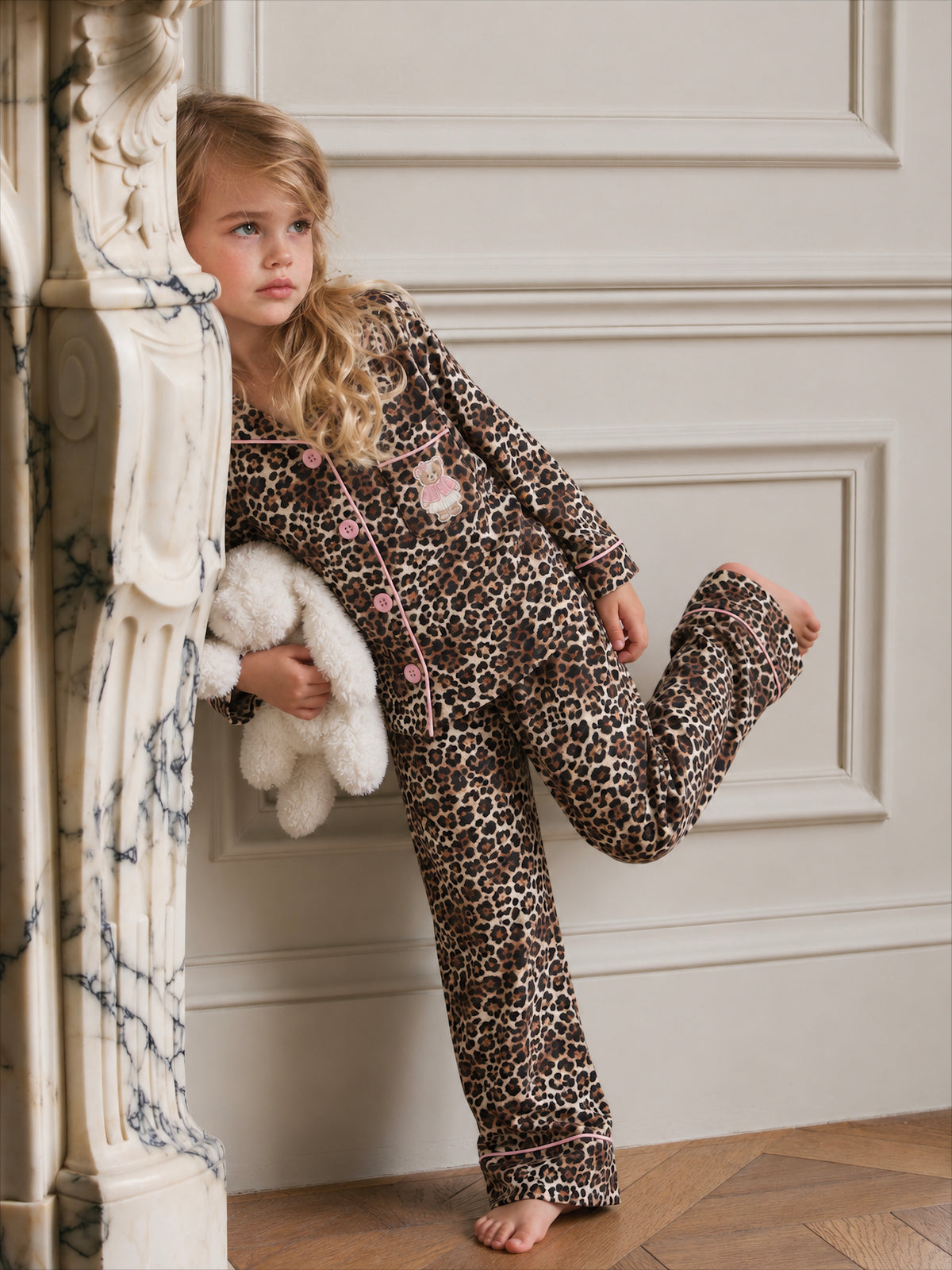 Girl animal print pj