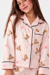 Girl teddies silk pj