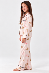 Girl teddies silk pj