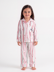 Girl silk feel pj set