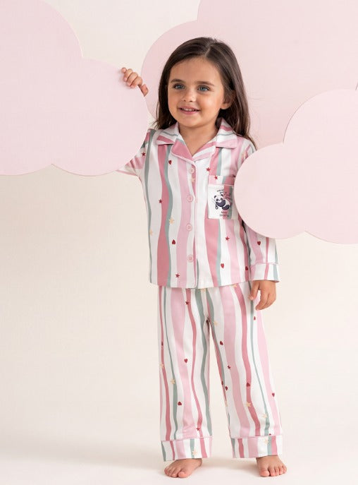 Girl silk feel pj set