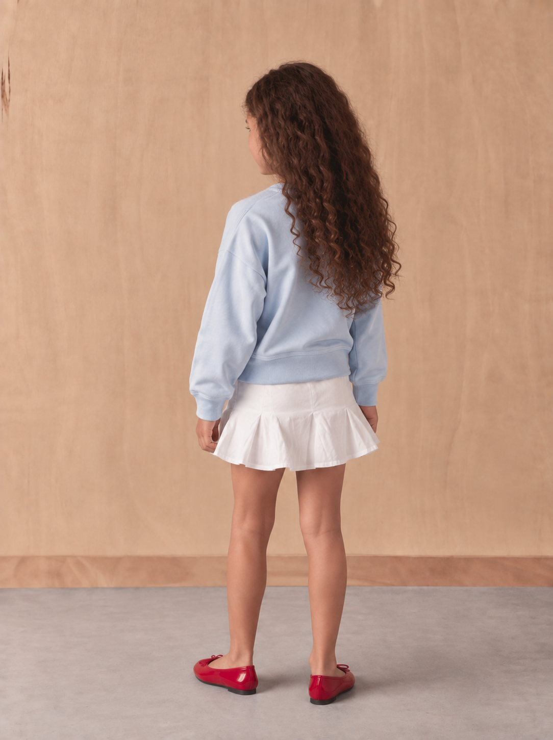 Kids "Midnight Pleats" Black Tennis Skirt