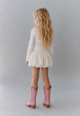 Girl sequin puff ball skirt