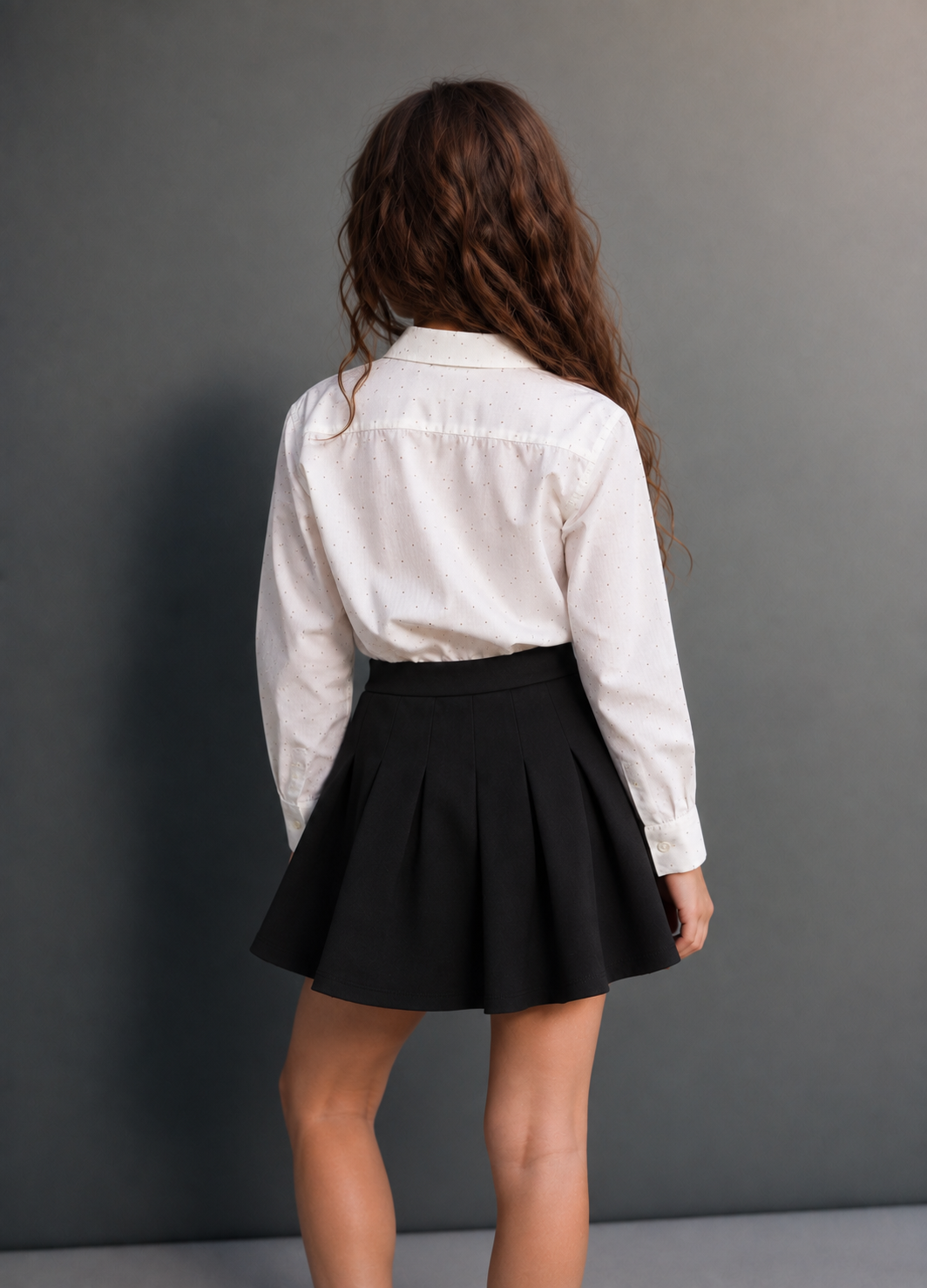 Girl pleats soft skirt