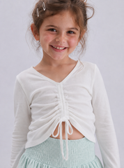 Girl drawstring top