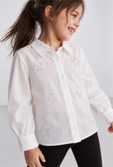 Girl sparkled stars shirt