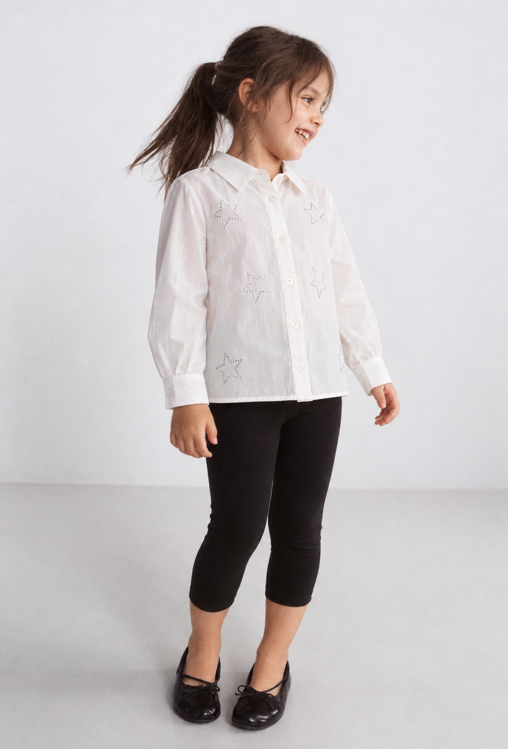 Girl sparkled stars shirt