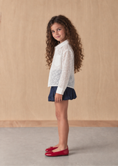 Girl eyelit 2 pcs shirt