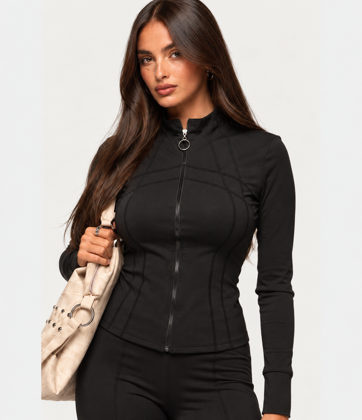 Teens zip up define jacket