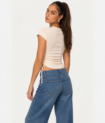 Teens ribbed drawstring