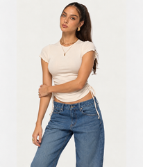 Teens ribbed drawstring