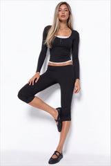 Teens top with lace contrast