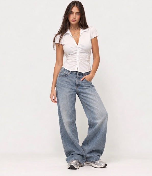 Teens fitted poplin shirt