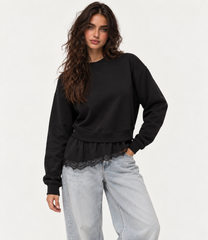 Teens sweatshirt with lace