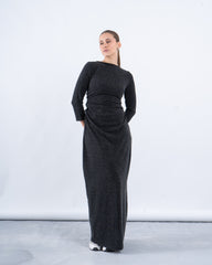 Maxi Draped Knit Dress