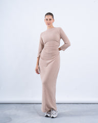 Maxi Draped Knit Dress