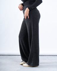 Ribbed Knit Wide Pants