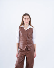 Tailored Leather Vest