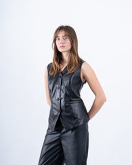 Tailored Leather Vest