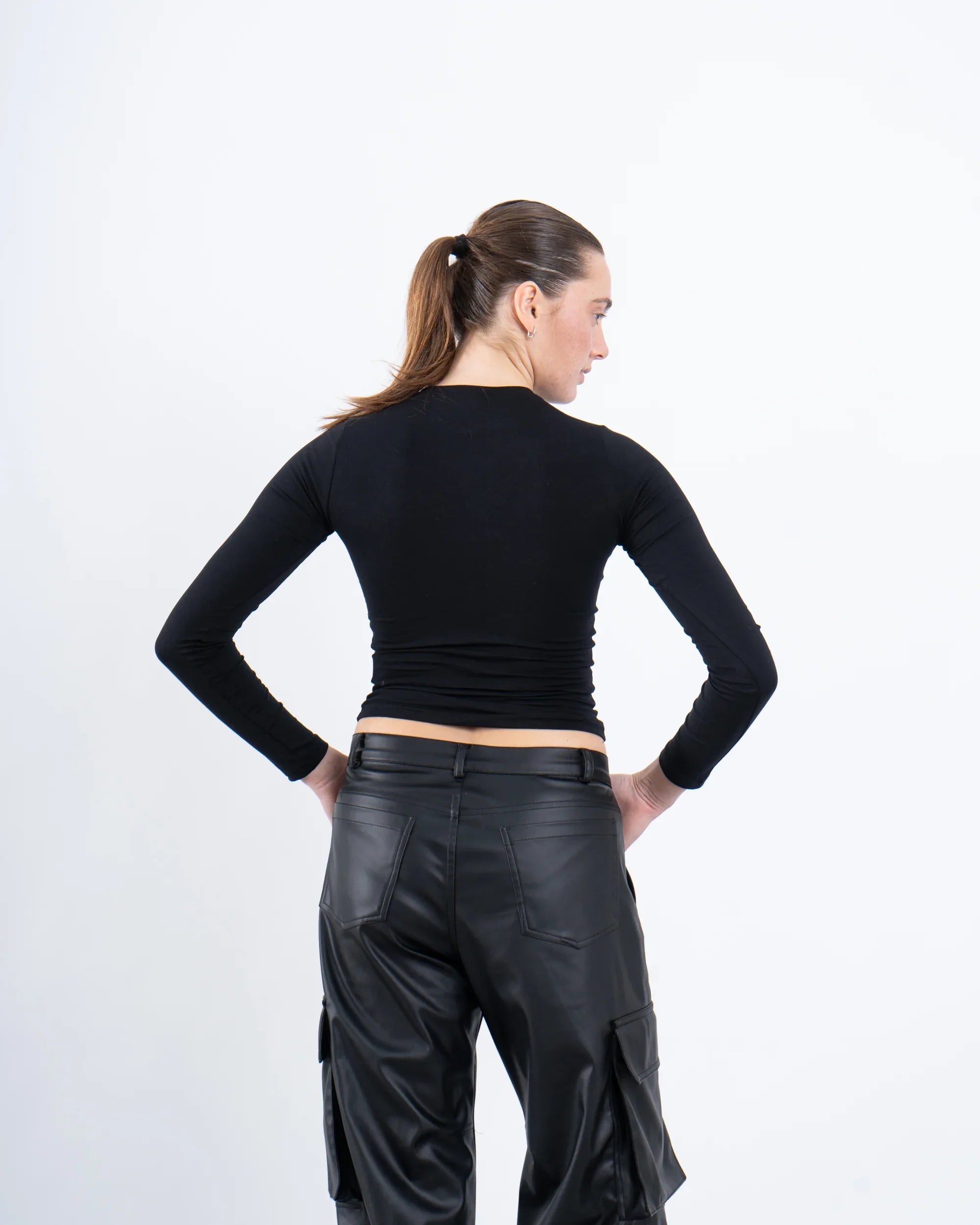Faux Leather Cargo Pants - not ready yet - Venti