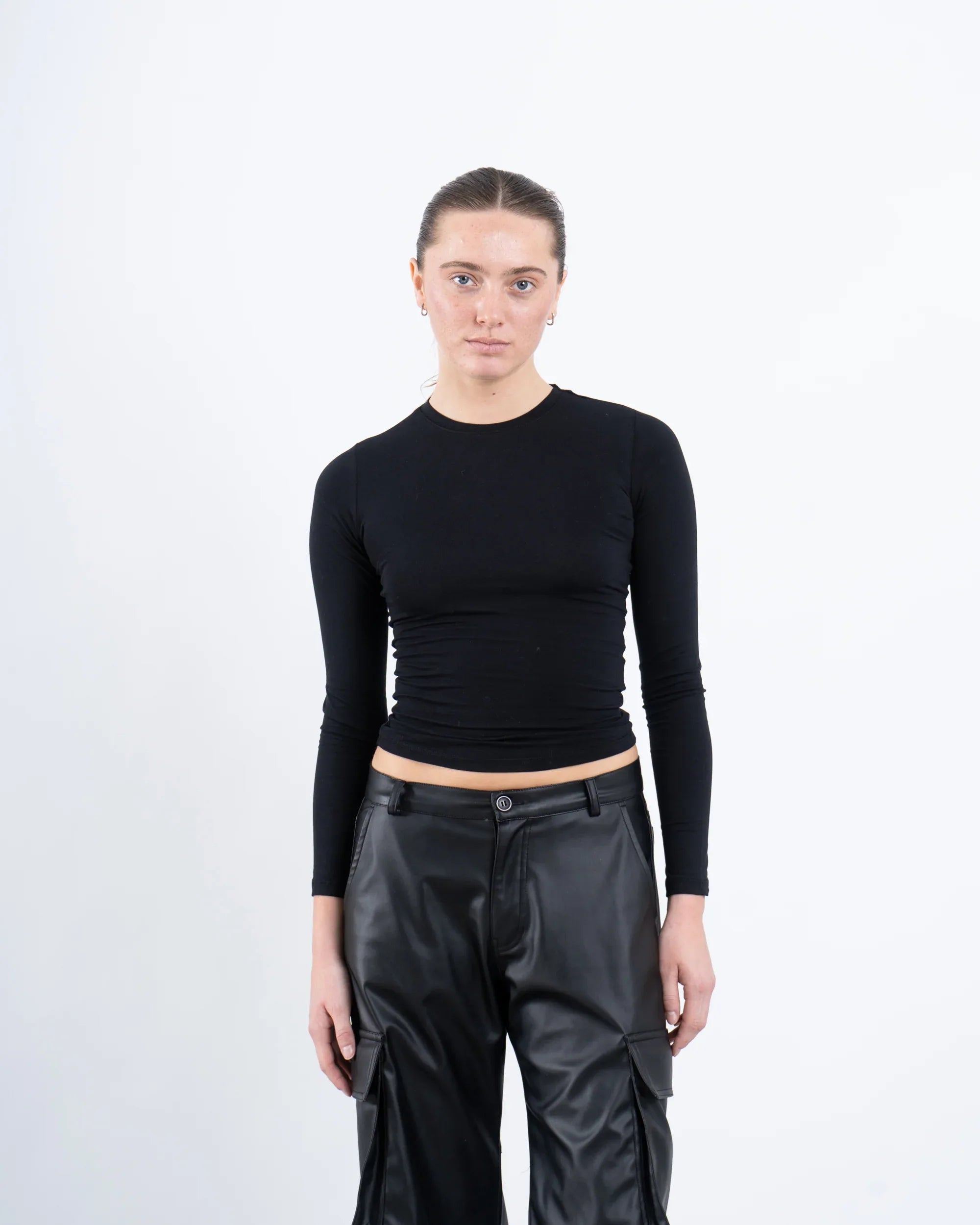 Faux Leather Cargo Pants - not ready yet - Venti
