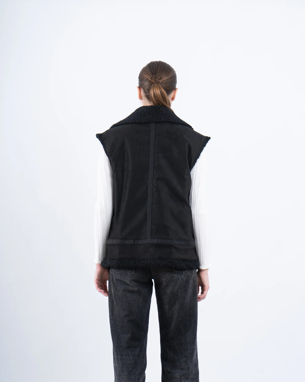 Double-Face Suede & Teddy Vest - Venti