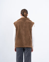 Double-Face Suede & Teddy Vest