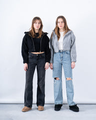 AW251906-Women cropped wool jacket - duplicated check upc that it has 3 colors in active product