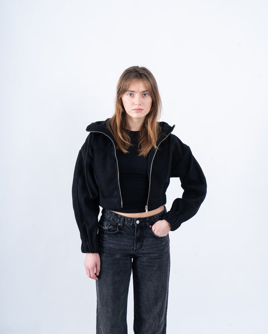 AW251906-Women cropped wool jacket - duplicated check upc that it has 3 colors in active product