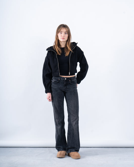 AW251906-Women cropped wool jacket - duplicated check upc that it has 3 colors in active product