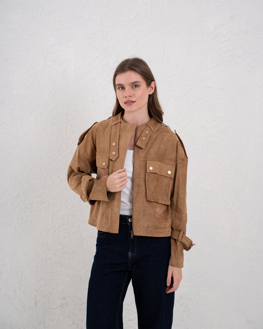 Studded Suede Jacket